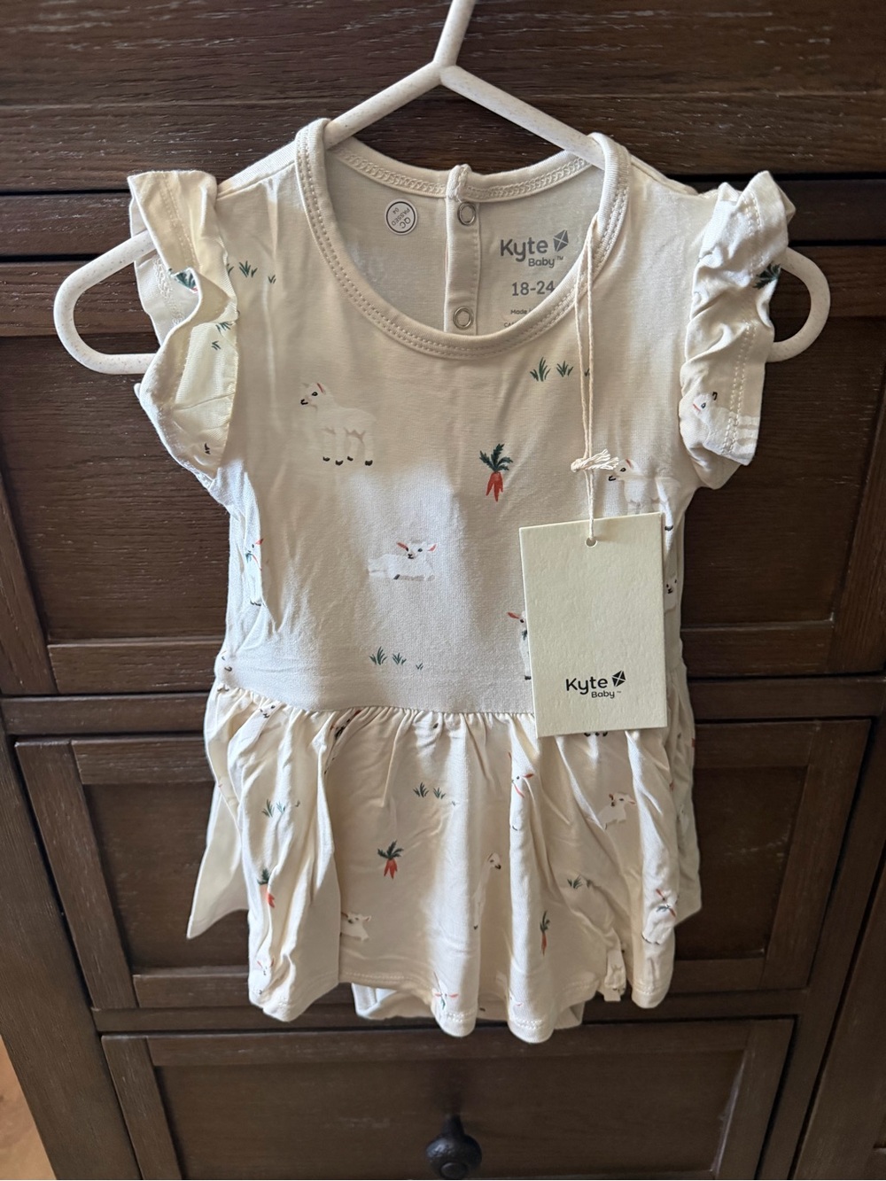 Kyte BABY Goat Bodysuit Twirl Dress